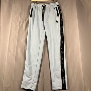 Homme + Femme Jogger Sweatpants Mens Large‎ Light Blue Side Snap Cotton